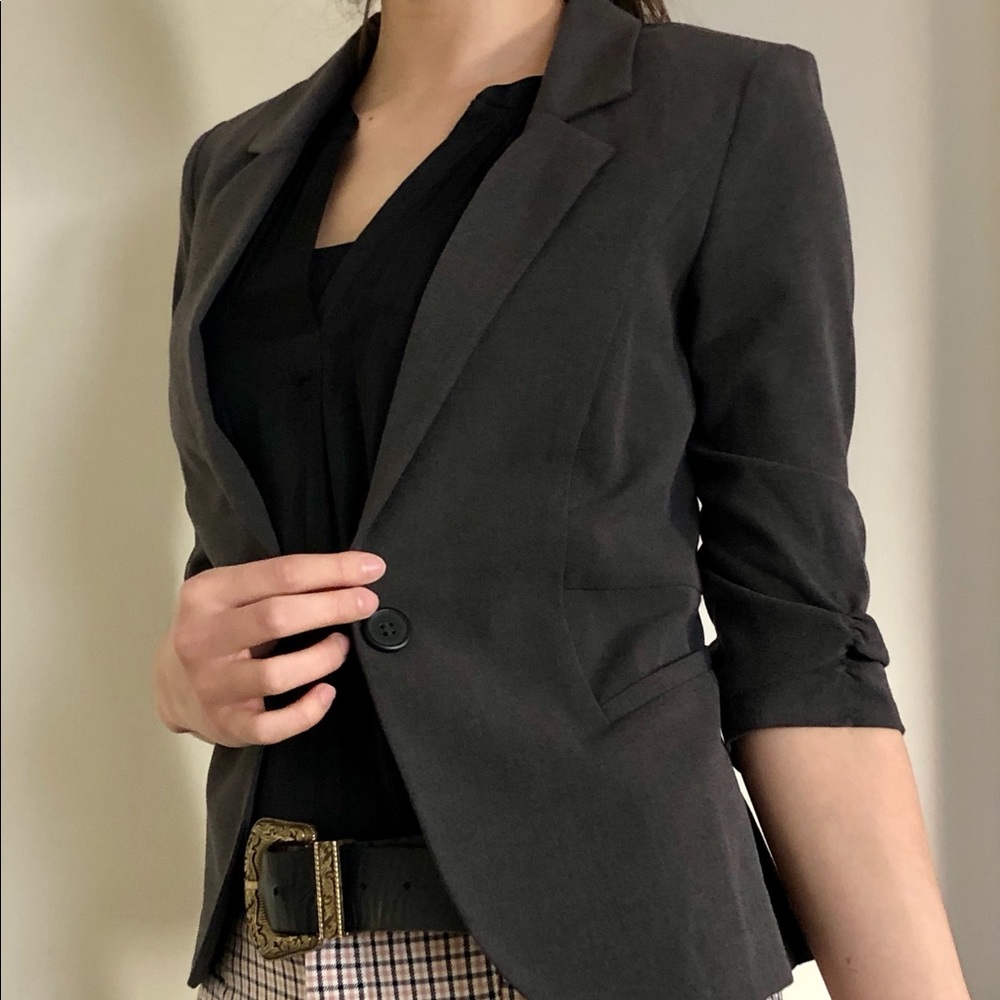 SHOP CLOSING BCX Dark Gray Mini Blazer